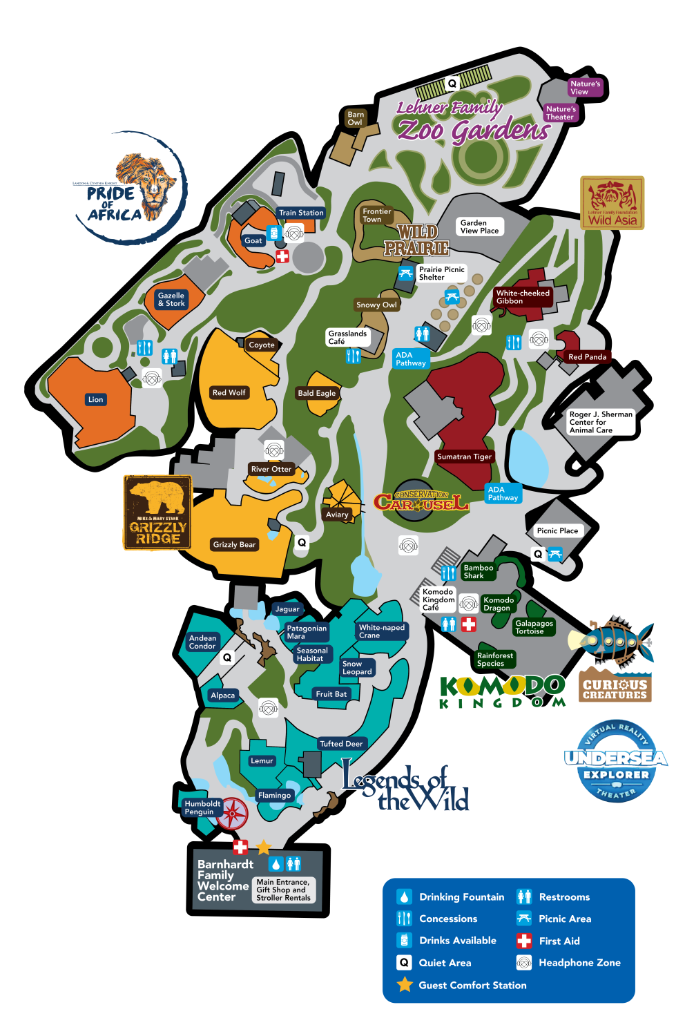 Zoo Map Akron Zoo